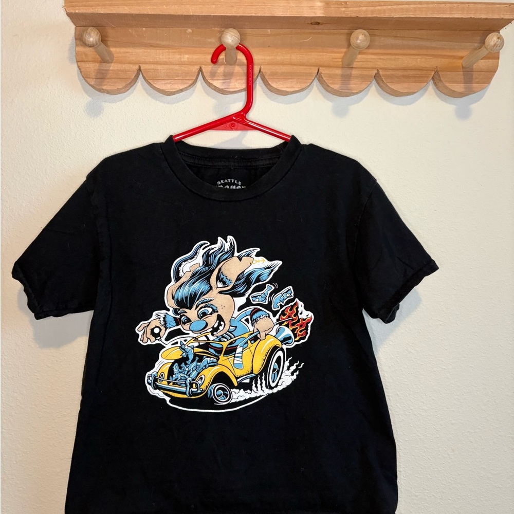 Kids Seattle Kraken Black Short-Sleeve Tee